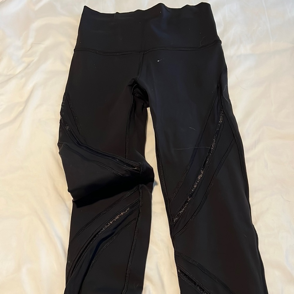 Lululemon Full Length Legging with sheer cut outs
